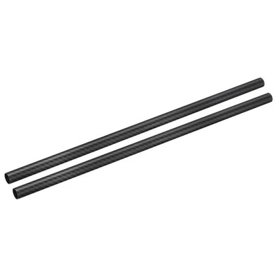 2Pcs Carbon Fiber Tubes 16x18x500mm Matte Surface 3K Roll Wrapped for Airplane
