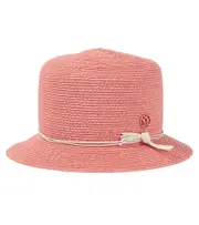 [Maison Michel Kids] Maison Michel Kids Arsene woven bucket hat Inch 19.7 pink
