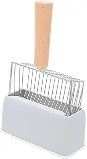 Levemolo 1 Set Metal Cat Litter Scoop Cat Litter Metal Scoops Cat Scoop Litter Scooper for Cats Handheld Litter Scooper Cat Supply Cat Litter Scoops Cat Litter Scoop Holder Metal Scooper