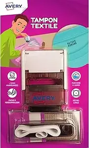 Avery Personalised Ink Pad for Children and Adults - Personalised with 288 Characters - Washable - with Indelible Ink - Versatile up to 60°C