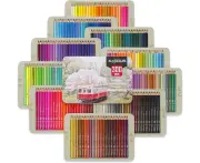 Colouring Pencils, Professional Set of 300 in a metal Box, Numbered, Soft Core Coloured Pencils Set For Children Adult Drawing Sketching, Shading, Coloring