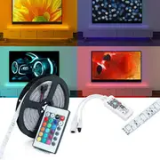 DC12V 5M SMD2835 24W Waterproof Alexa Smart Home WIFI Controller APP Control RGB LED Strip Light Christmas Decorations Clearance Christmas Lights 7758