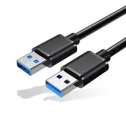 2PCS 2A USB 3.0 Male to Male 5Gbps Extension Data Cable For Radiator Hard Disk Webcom PC