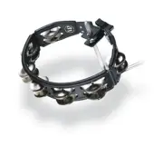 LP Cyclops Mounted Tambourine, Black, Steel