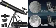 Telescopios para astronomía para adultos, telescopio refractor profesional de 80