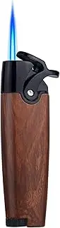 HONEST Butane Torch Lighters Pocket Lighter Adjustable and Refillable Gas Lighter for Candle Kitchen Fireplace Fireworks without Gas (Wood Grain)