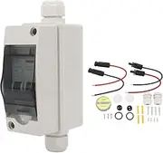 Mini Circuit Breaker, DC 12-400V AC 90-400V, Dual Power 16A with IP65 Waterproof Box, Solar Disconnect Switch for Photovoltaic Solar Panel Grid System