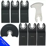 8 Pc Saw Blade Oscillating Multi Tool Rockwell Hyperlock Fein Dremel Bosch Ryobi