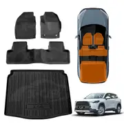 3D Floor Mats Boot Liner for Toyota Corolla Cross 2022-Onwards All Weather Heavy Duty Cargo Car Trunk Luggage Tray