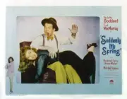 Suddenly It's Spring Lobby Card Paulette Goddard Fred MacMurray 1947 Old Photo