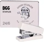 Mini Stapler with Staples, 24/6 Staples, Pink