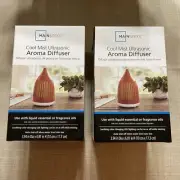 Aroma Diffuser (2) New Cool Mist Ultrasonic - Terracotta Color W/ Wht bottom 2