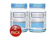2 x LIFE-SPACE BOWEL BIOTIC CAPSULES CAPS SPECIALIST PROBIOTICS FORMULA 60 PACK