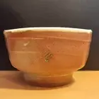 Wood Fired Candy Corn Halloween Bowl Stoneware Studio Pottery Handmade OOAK