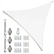 Colourtree Shade Sails 28'X28'X28' Gsm White Equilateral Triangle Sun Shade Sail