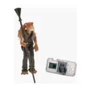 Hasbro Action Figure Jar Jar Binks w/Gungan Battle Staff New