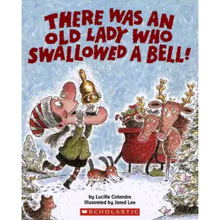 THERE WAS AN OLD LADY WHO SWALLOWED A BELL 英文故事繪本 聖誕節