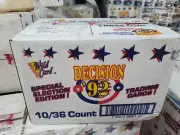 10 box 1992 Wild Card Decision trading cards 36 pack factory sealed case