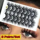 Natural Wispies Fluffy Eye Lash Extension 25MM Lashes False Eyelashes 4D Mink