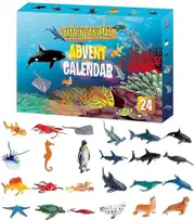 Sea Animal Toy Advent Calendar - 24 Days of Surprises