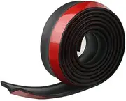 AIMALL 8.2Ft Universal Rubber Car Front Bumper Lip Skirt Protector, 98"x2", Flexible Body Spoiler Splitter with Self-Tapping Screws for Improved Aerodynamics