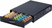 [Rice rat] for Nespresso Pods Holder Vertuo Pod Vertuoline Capsules （50 pods） Black2