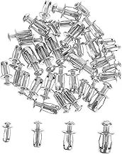 STOBAZA 40pcs Expansion Screw Petal Screws and Nuts Bolt Assortment Anchor Bolts for Drywall Petal Nuts Expansion Nut Cement Wall Anchors Expansion Bolt Wall Screws Carbon Steel Silver