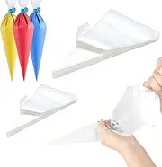 120 PCS Disposable Piping Bags, Pastry Piping Bags, Disposable Pastry Bags, Triangle Cream Squeeze Bag for Cakes and Cookies Decoration Supplies, Non-Slip Thicken Cake Decorating Bags