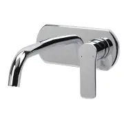 Fleur Wall Mounted Single Lever Mixer Tap and Spout