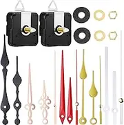 2 Pieces High Torque Long Tree Clock Movement Mechanism with 5 Pairs Different Hands Replacement Clock Repair Parts