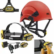 Petzl Vertex Red Helmet & DUO Z2 Headlamp