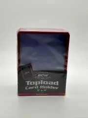 BCW 3X4 RED BORDER Toploaders 35pt 1 Pack of 25 for Standard Sized Cards