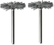Dremel 538 Abrasive Brush, 26 mm Bristle Brush for Rust and Corrosion Removal, Deburring 2 Pack