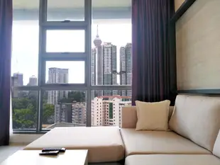 武吉免登的1臥室公寓 - 53平方公尺/1間專用衛浴Golden Homestay Robertson Suite with KLCC View