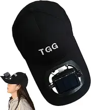 Maciun Solar Powered Fan Hat - Cooling Hats Sun Hat Baseball Caps Solar Fan | Adjustable Buckle USB Charging Sun Visor Hat