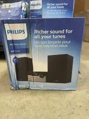 Philips TAM4205 Bluetooth Stereo System for Home 60W BRAND NEW outer box damaged