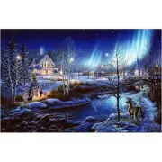 SunsOut All is Bright Jigsaw Puzzle, Art by James Meger 1000 Pieces
