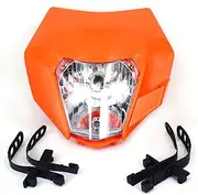 LOTFI Motorcycle LED Light Bulbs Headlights Headlamp Head Light Lamp Fit For KTM SX XC SXF XCF XCW EXC EXCF 125 150 250 350 450 500 530 (Size : S2 Orange)