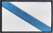[Pinstant] Galician Flag Galicia Autonomous Community of Spain Armband 3.15" Iron On Patch for Clothing