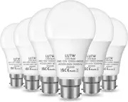 LUTW B22 Led Light Bulbs Bayonet, 100W Equivalent, Cool White 6500K, 12W 1200lm