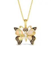 Le Vian Turquoise 14K 0.78 ct. tw. Diamond & Opal Pendant