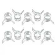 Spring Hose Clamp, 20pcs 65Mn Steel 4mm Low Pressure Air Clip, Zinc Plated