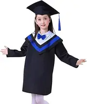 ABOOFAN graduation gown cap kids cap and gown boys outfits kids suits boys suit kids hats kids cap gown 2022 grad gown grad photo booth black formal dress puppy dance costume preschool