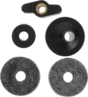 BIUDECO Cymbal Mount Bracket Hardware Drum Stand Parts Adjustable Height Felt Rings for Drum Set