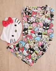 Peter Alexander Ladies Sanrio Hello Kitty Shorts Pj Set Size 3+ (24-26) BNWT
