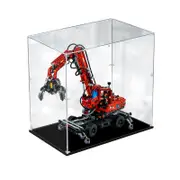Acrylic Display Case for LEGO 42144 Technic Material Handler Figure Storage Box Dust Proof Glue Free
