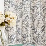 Linen Blend Curtains for 52"W x 84"L (Pack of 2) C | Blue Light Filtering