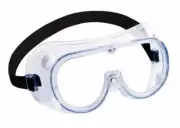 NEW & SEALED Clear Safety Goggles-Over Glasses-Adjustable Elastic Strap CE EN166