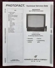 Sams Photofact 3485 Service Manual for Magnavox TS2570B101