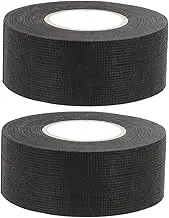 Mobestech Black Waterproof Electrical Tape for Fabric 15m Roll Heat Shrink Tape Wire Harness Cloth Tape Automotive Loom Wrapping